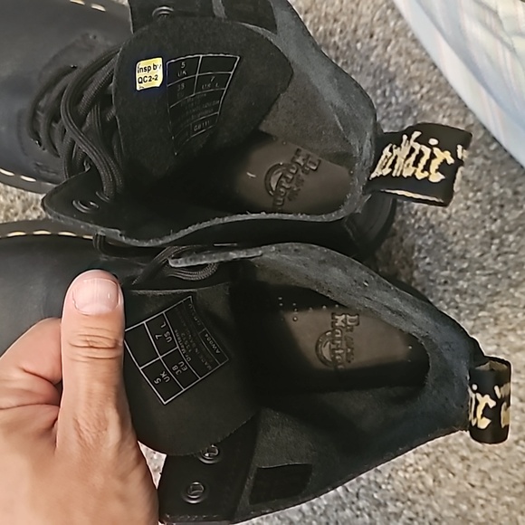 Dr Martens Black 1460 Women's Virginia Leather Boots Size Womens 7 - Picture 7 of 7